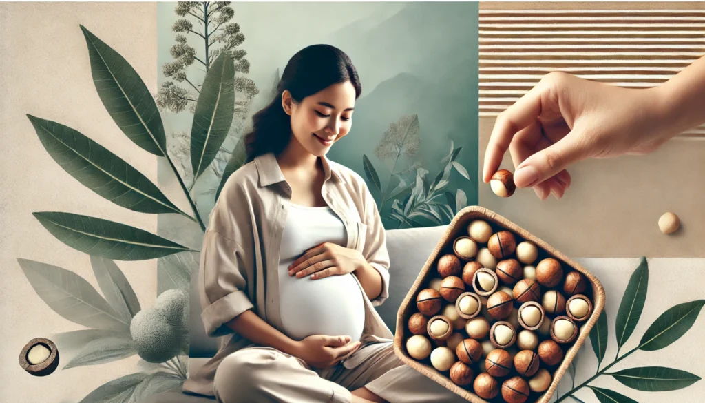 Bầu ăn hạt mắc ca được không